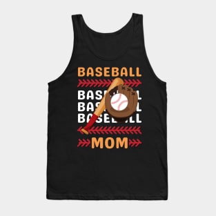 Best Baseball Mom Gift for Baseball Mother mommy mama Tank Top